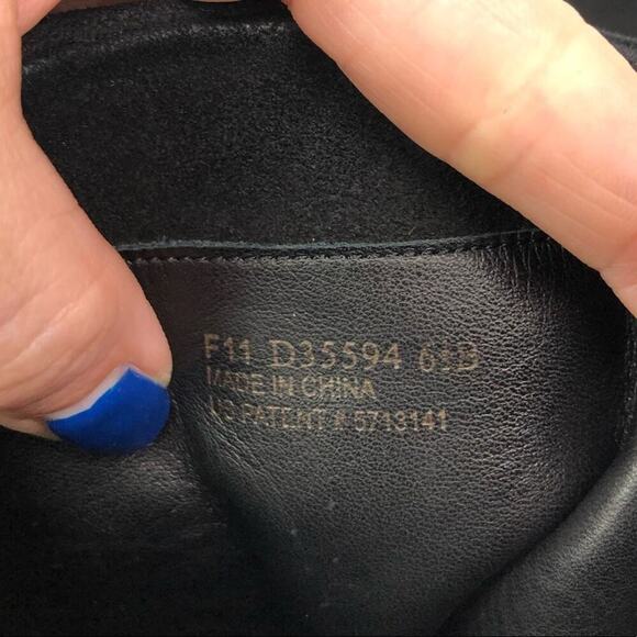 Cole Haan Kennedy Leather Suede High Heel Nike Air Boots Buckles in Black 6.5 - Picture 10 of 14